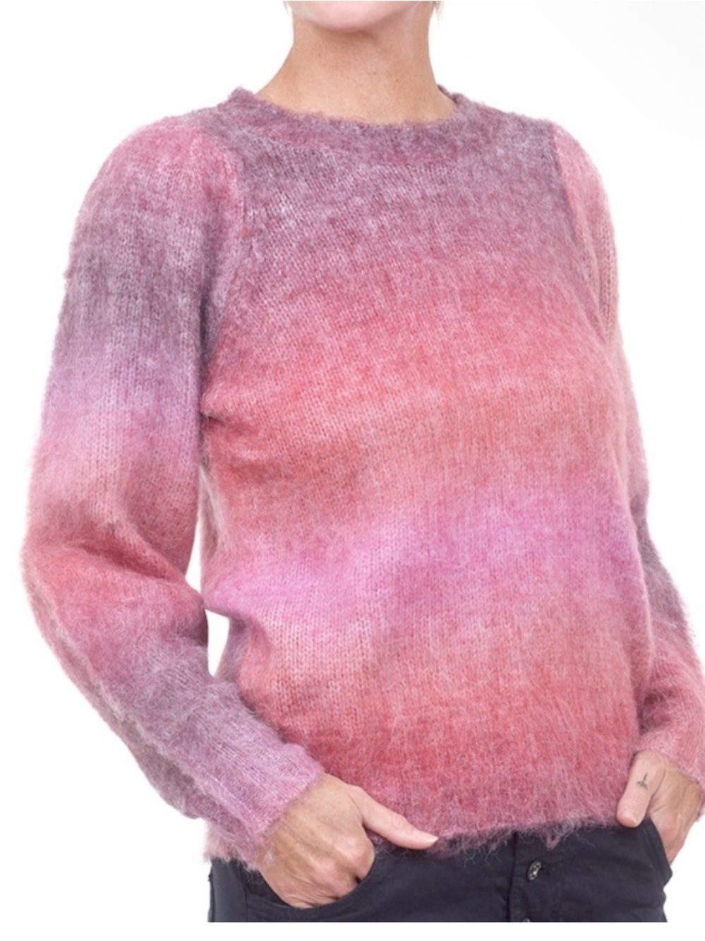 FRNCH Paris ombre sweater, Large.